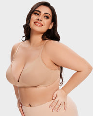 Seamless One-Piece Molded Wireless Bra