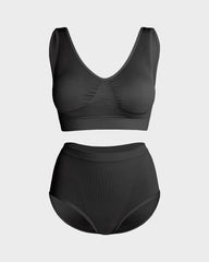 Comfort Wireless Sports Bra and Seamless Panty Set