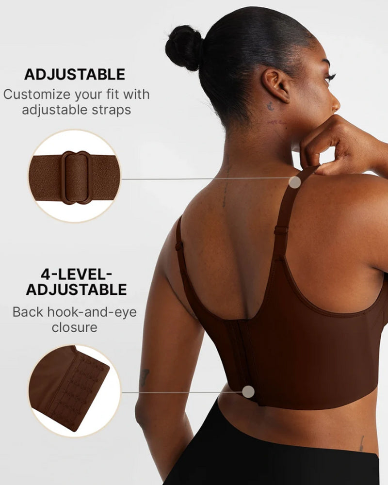 Longline Underwire Smoothing Push Up Bra