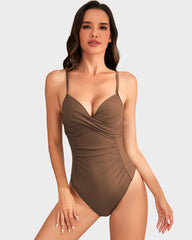 Underwired Push-Up Ruched One-Piece Swimsuit