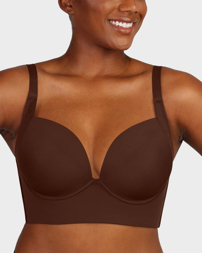 Longline Underwire Smoothing Push Up Bra