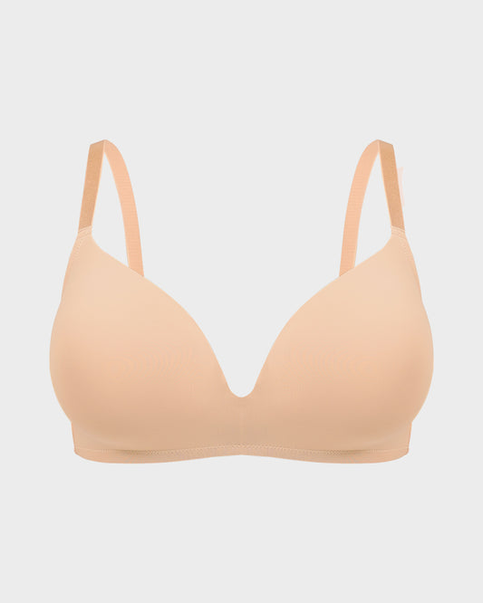 Seamless One-Piece Molded Wireless Bra