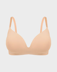 Seamless One-Piece Molded Wireless Bra