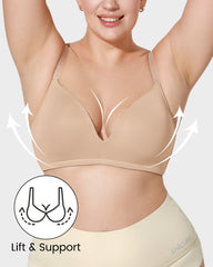 Comfort Seamless One-Piece Molded Wireless Bra