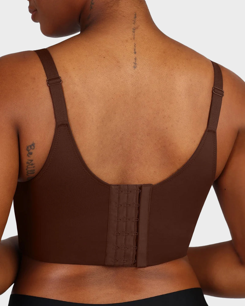 Longline Underwire Smoothing Push Up Bra