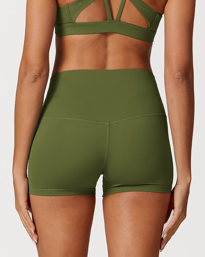 Soft Stretch High Waist Active Shorts