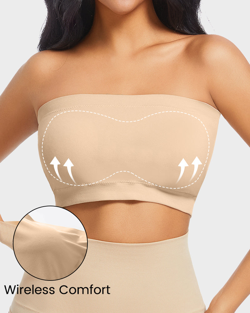 Seamless Comfort Padded Strapless Bandeau Bra