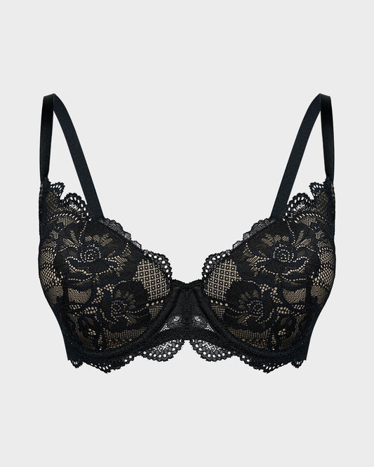 Lace Full Coverage Push Up Bra