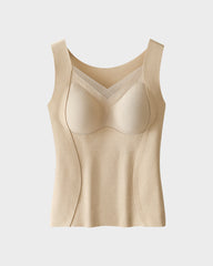 Built-in Bra Thickened Warm Thermal Tank Top