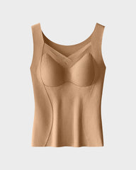 Built-in Bra Thickened Warm Thermal Tank Top