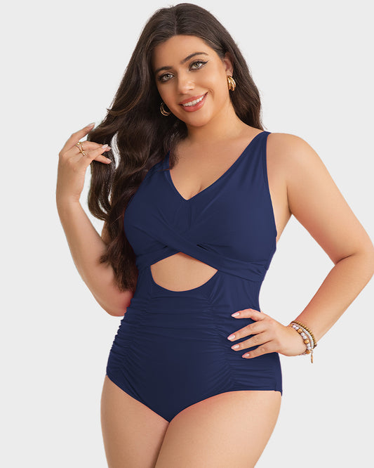 One Piece Swimsuits Push Up Tummy Control Bathing Suits