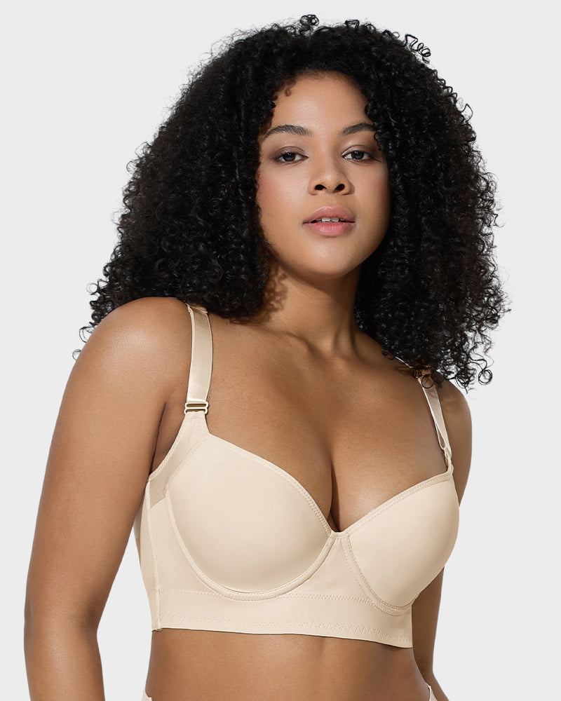 Back Smoothing Underwire Push Up Bra