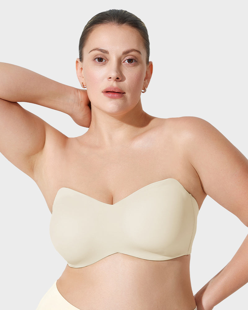 Full Support Non Slip Convertible Bandeau Bra