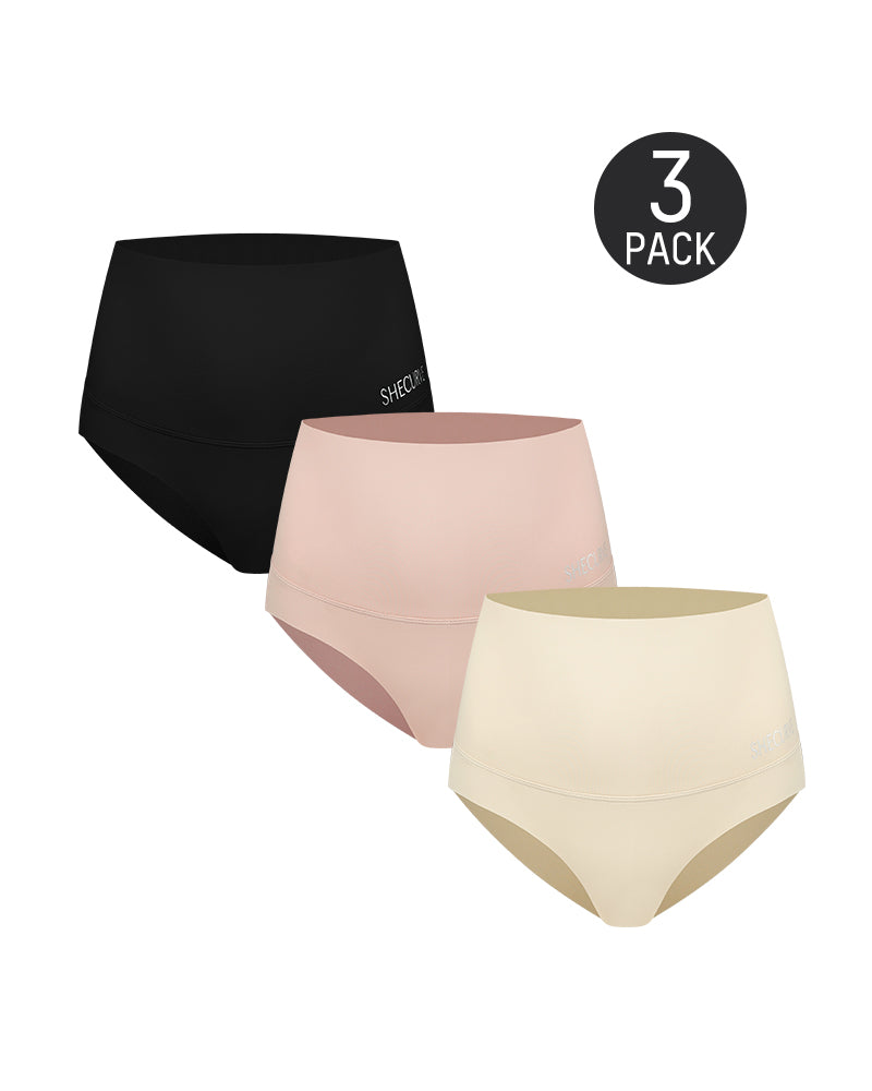 SheCurve®3-Pack High Waisted Tummy Control Panties