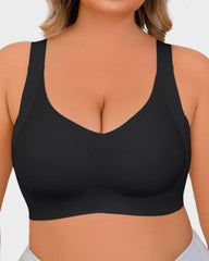 Shecurve®-Daily Comfort Wireless Shaper Bra-BLACK+GREY+SKIN