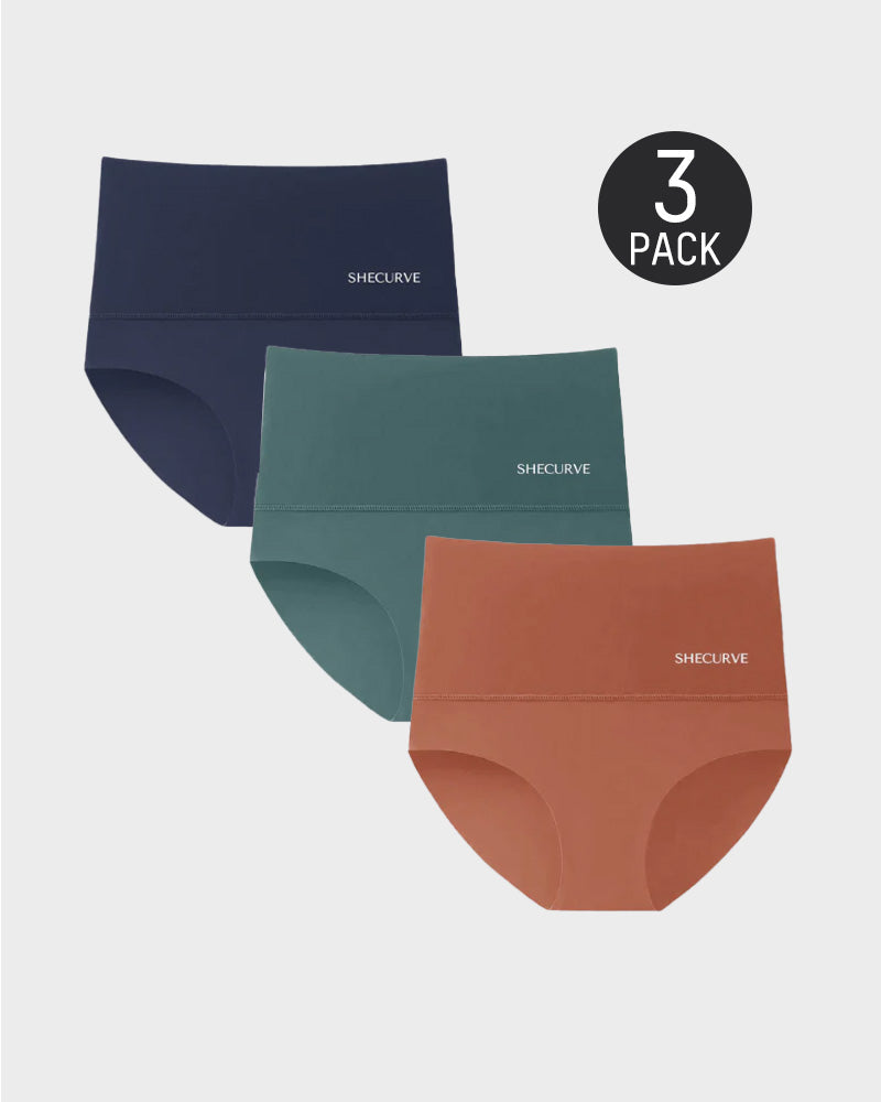 SheCurve® 3-Pack High Waisted Tummy Control Briefs