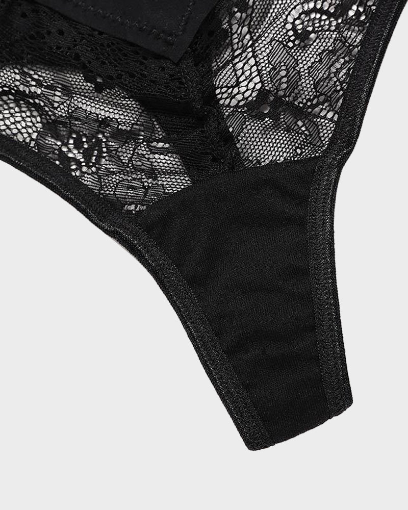 SheCurve®Low-Rise Lace Thong Panty