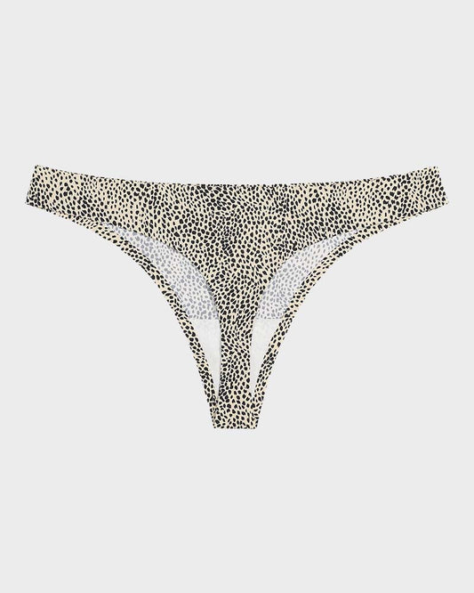 SheCurve®Low-Rise Animal Print Seamless Thong Panty