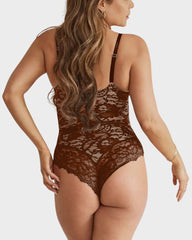 SheCurve® Plus Size Sexy Lace Bodysuits