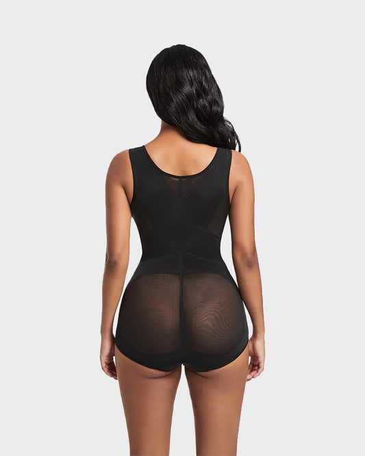 SheCurve®Open Bust Cross Compression Body Shaper