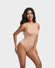 SheCurve®Seamless Sculpt Sleeveless Halter Neck Thong Bodysuit