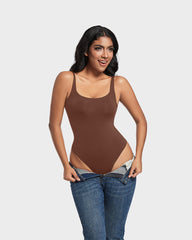 SheCurve®Seamless Sculpt Sleeveless Scoop Neck Thong Bodysuit