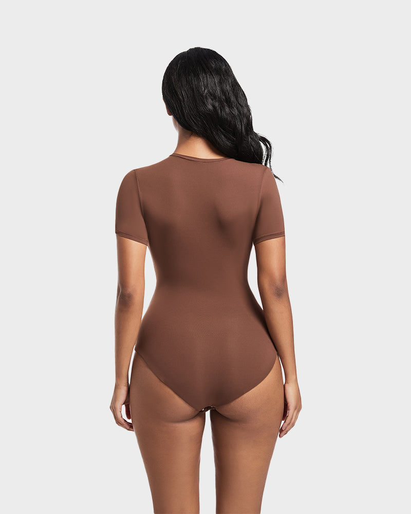 SheCurve®Comfy Sculpt Round Neck T-Shirt Bodysuit