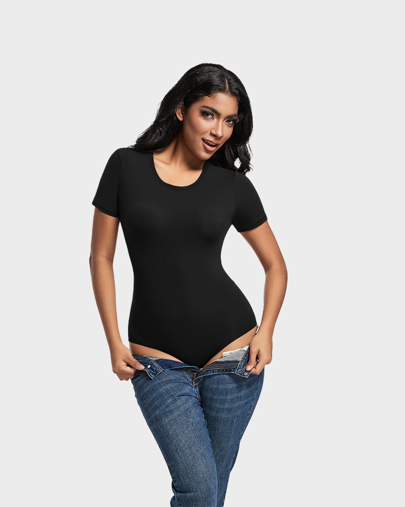 SheCurve®Comfy Sculpt Round Neck T-Shirt Bodysuit