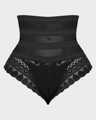 SheCurve®High Waist Lace Mesh Tummy Control Shaping Panty