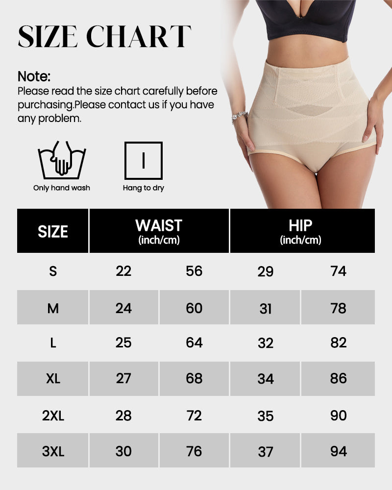 SheCurve® Women's Tummy Control High Waist Super Tight Shaping Panties