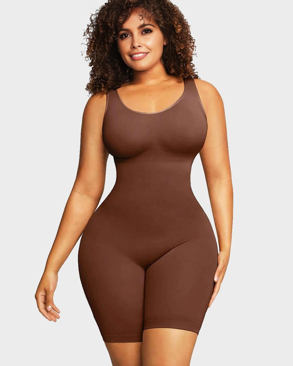 SheCurve® Seamless Sculpting Mid Thigh Bodysuit