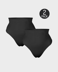 Mid-Waist Tummy Control Thong (2 Pack)