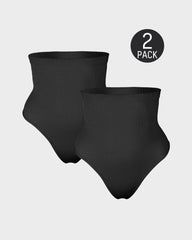 High Waist Tummy Control Thong Panty (2 Pack)