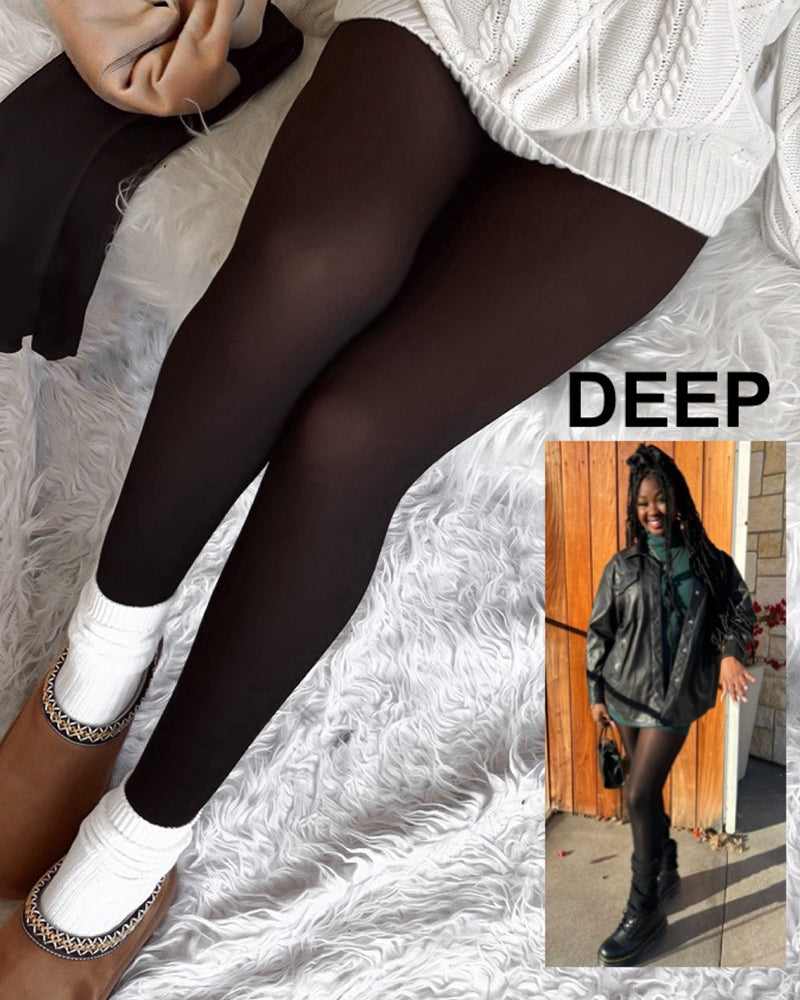 SheCurve Translucent Fleece Lined Tights