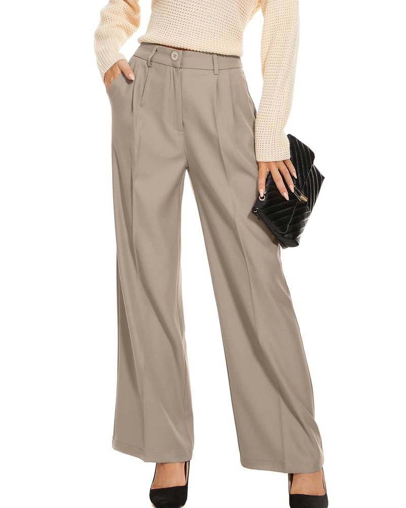 SheCurve® Long Straight Suit Pants