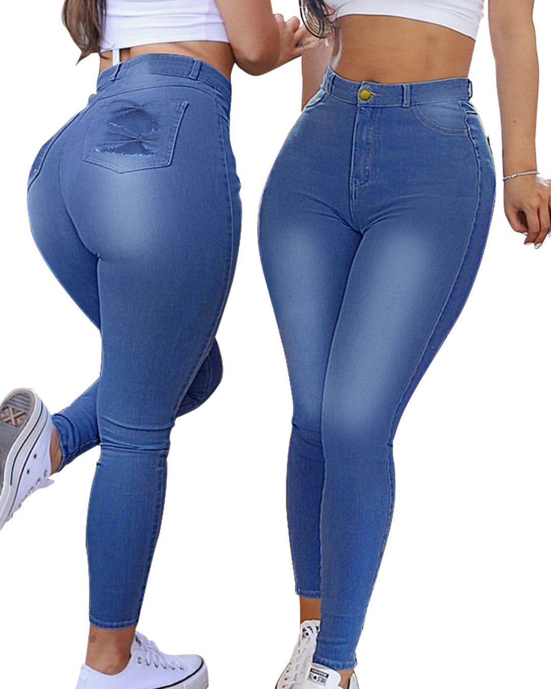 SheCurve® High Stretch Skinny Lift Denim Jeans