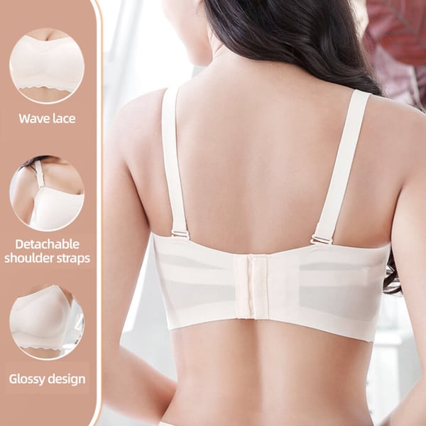 SheCurve® PLUS SIZE STRAPLESS INVISIBLE PUSH UP BRA - 2PCS(Beige+Black)